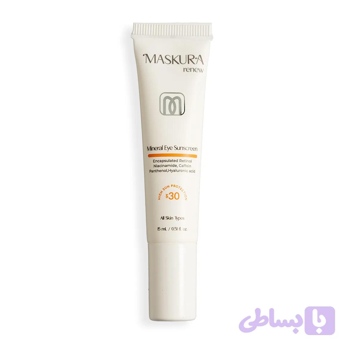 کرم ضد آفتاب مینرال ماسکورا Renew SPF 30 مخصوص دور چشم ۱۵ میلی لیتر