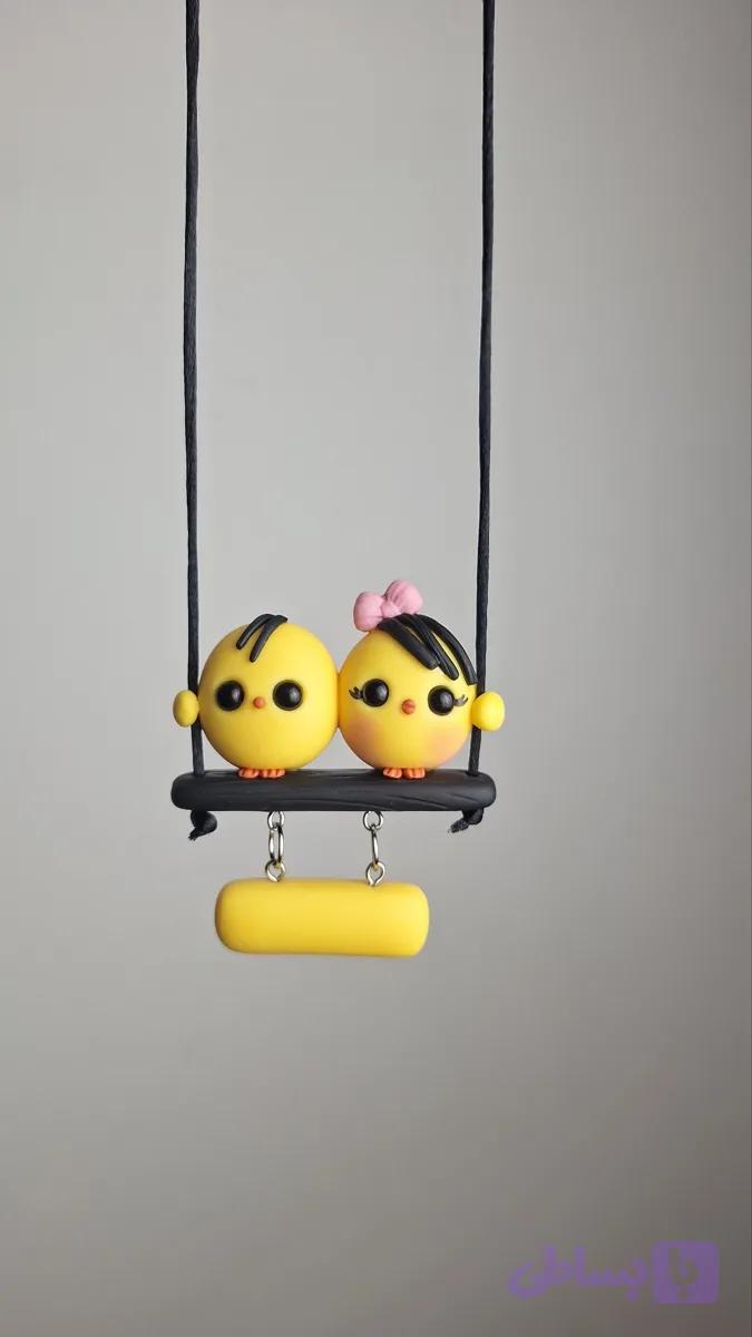 آویز ماشین جوجه کاپلی عاشق(لونا کرفتس)