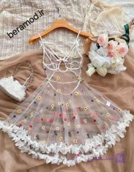 لباس خواب‌ توری glass برند beramod