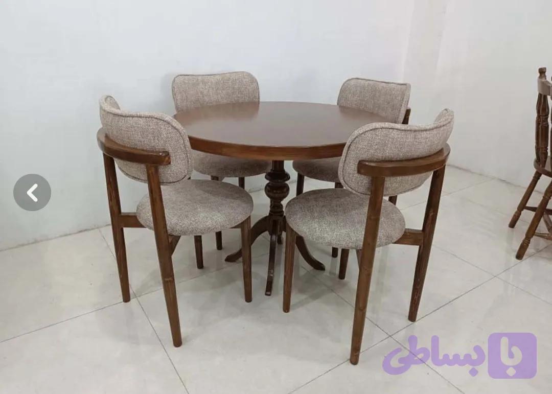میزوصندلی نهارخوری۴نفره مدل تدی چوبی