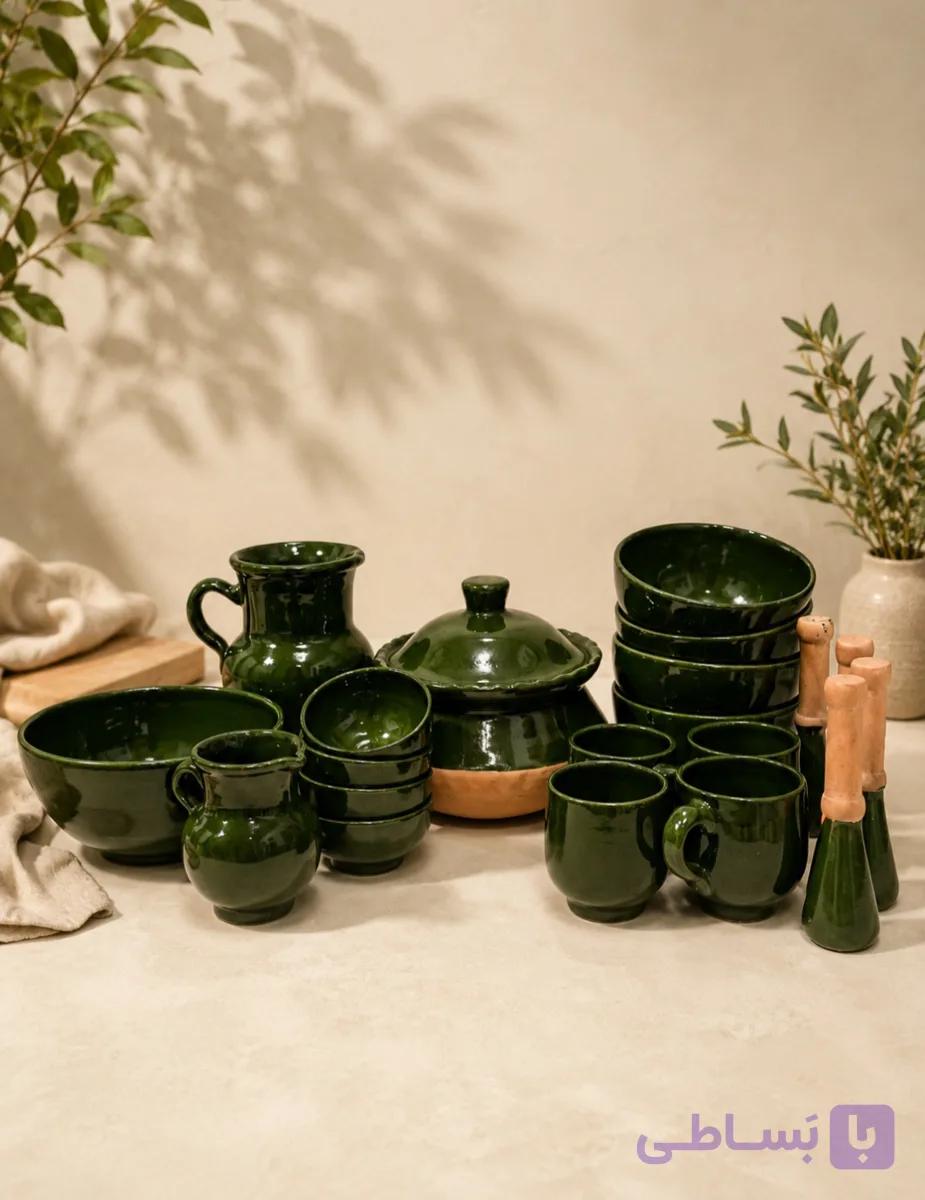 سرویس دیزی خوری سفالی ۴ نفره