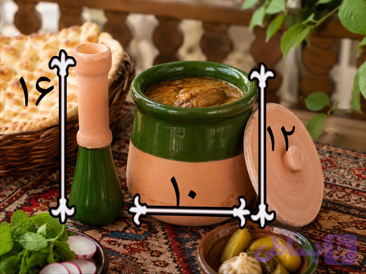 دیزی سفالی آبگوشت خوری تک نفره