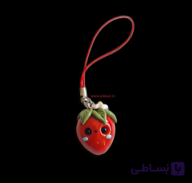 آویز موبایل توت فرنگی — تصویر 1