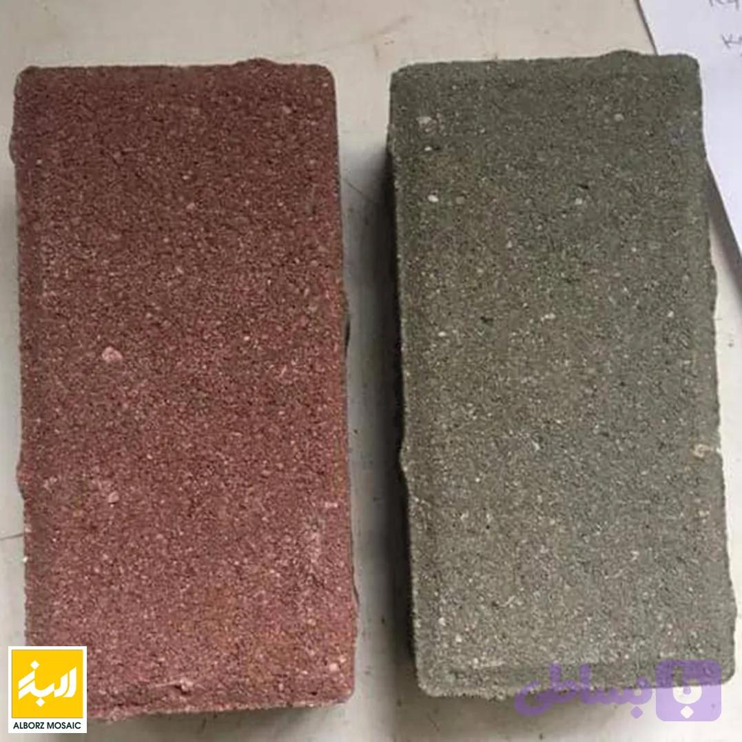 کفپوش بتنی پرسی ابعاد 10/20/6 طوسی — تصویر 1