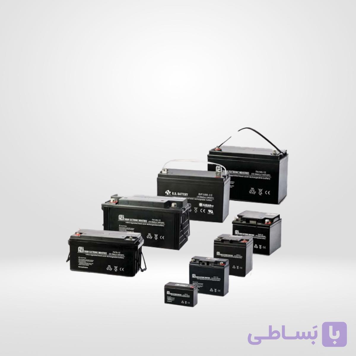 باتری سیلداسید 12 ولت 12 آمپرساعت فاران