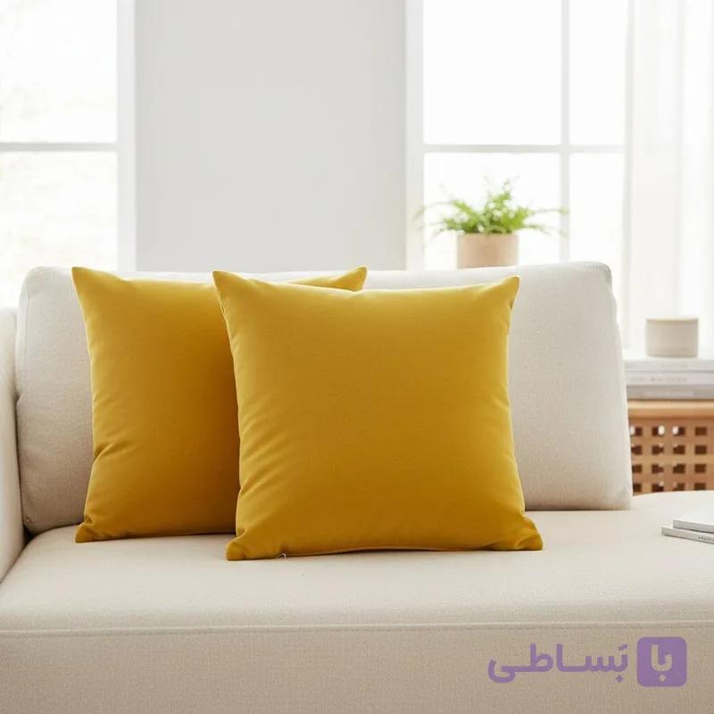 کاور کوسن جنس مخمل بسته 2 عددی سایز ۴۰در ۴۰