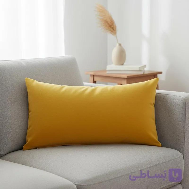 کاور کوسن مدل کمری پارچه مخمل درجه یک زیپ مخفی مجموعه سه عددی