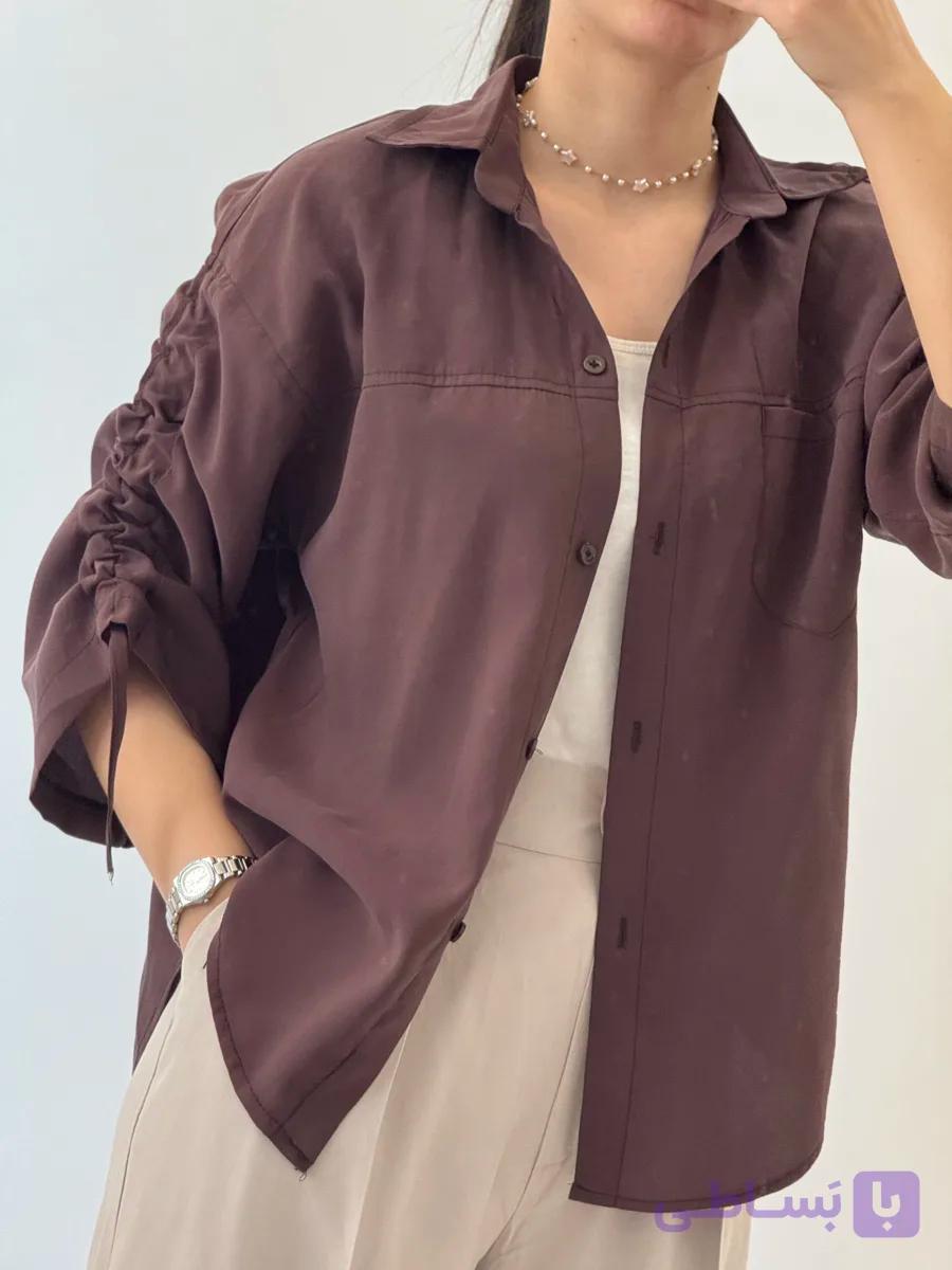 شومیز سیلک زنانه لخت و ریزشی