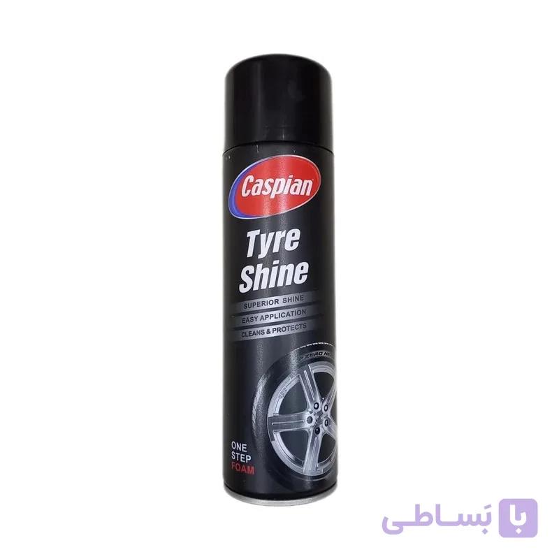 اسپری براق کننده لاستیک کاسپین مدل FOAM حجم 500 میلی لیتر