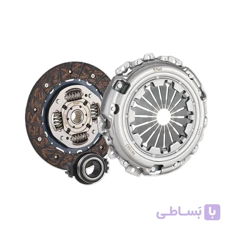 کیت کلاچ کَوه مدل فنر دوبل به همراه بلبرینگ کلاچ مناسب برای پژو 206 تیپ 5، پژو 207 و رانا