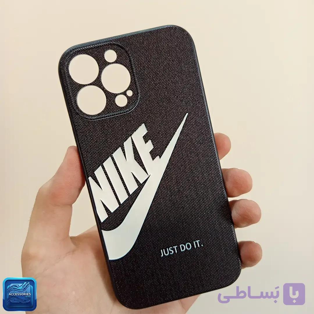 قاب گوشی PC طرح Nike فانتزی محافظ لنزدار مدل iphone 13 Pro Max — تصویر 1