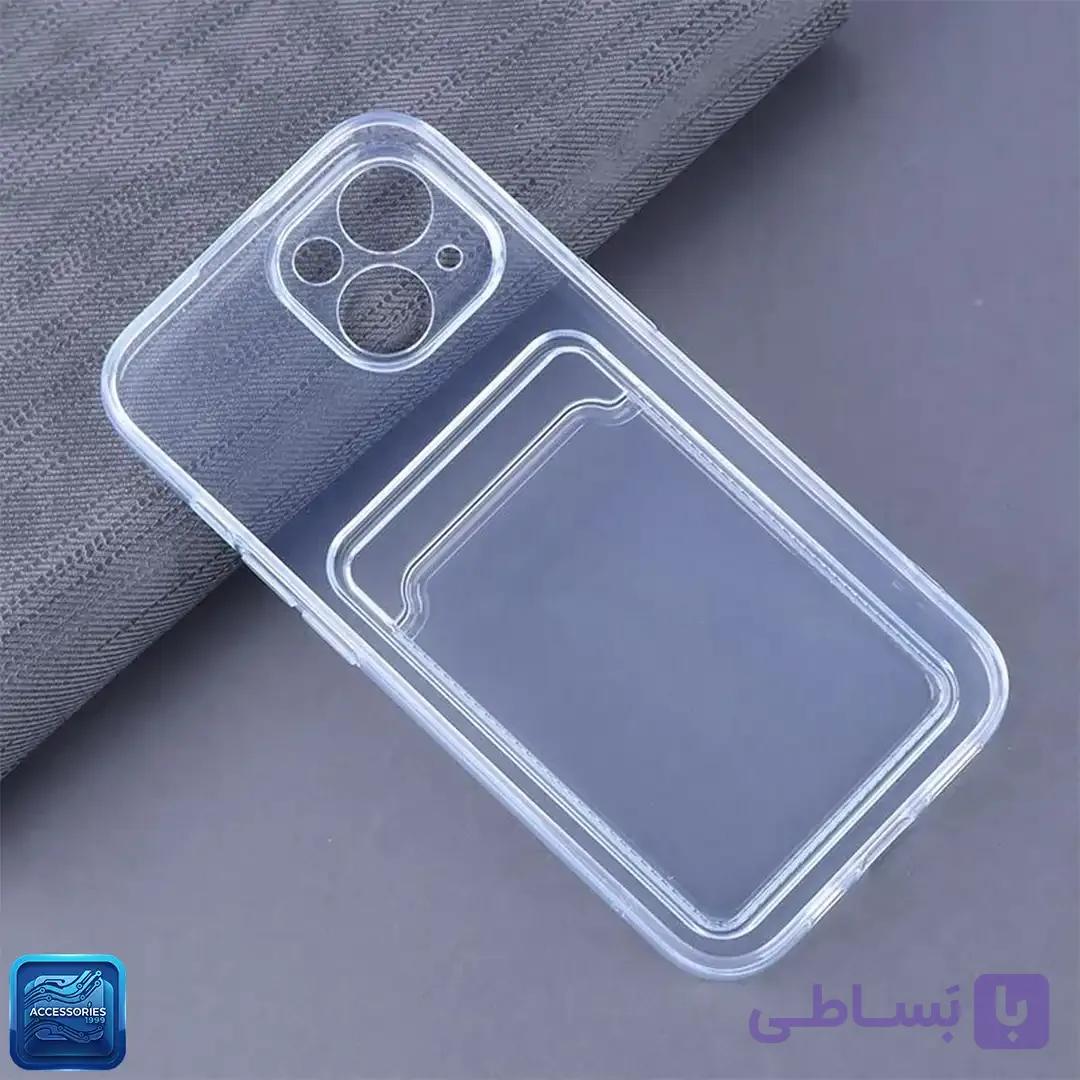 قاب گوشی شفاف جاکارتی دار محافظ لنزدار برای مدل های سامسونگ A52-4G/ A52-5G/ A52s-5G — تصویر 1