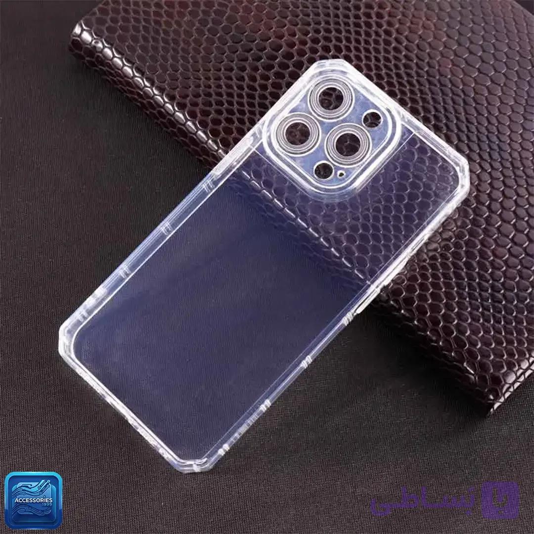 قاب گوشی ژله ای شفاف آیفون 13Pro محافظ لنزدار — تصویر 1
