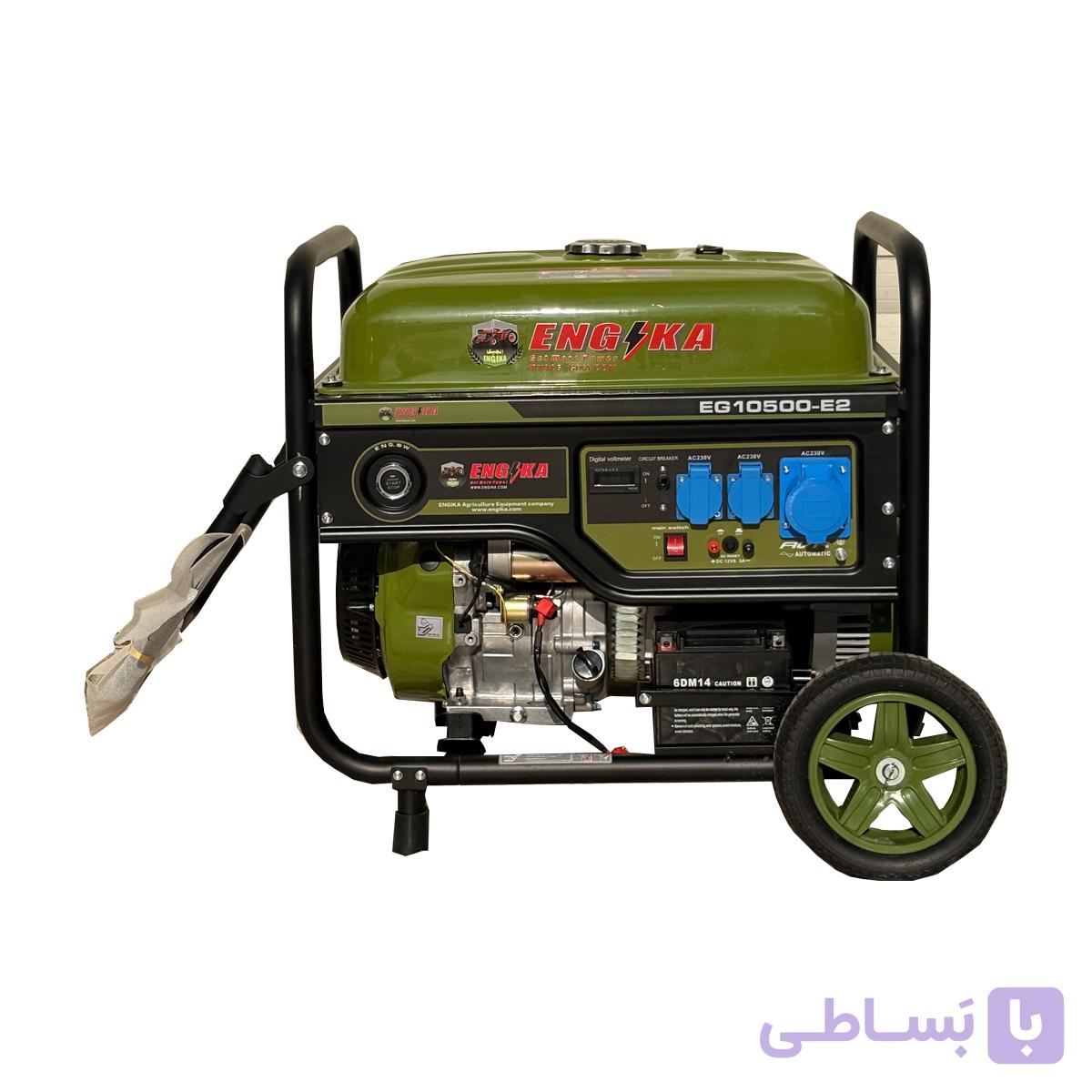 موتور برق انجیکا مدل EG10500-E2 بنزینی 8.5 کیلووات استارتی