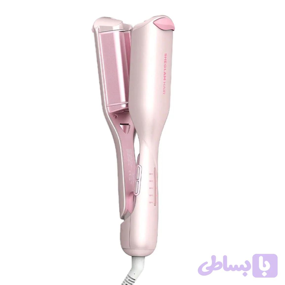 فرکننده ساحلی شیگلم صورتی مدل Cupid’s Charm Beach Babe Hair Waver (سایز 25 و 19) اورجینال