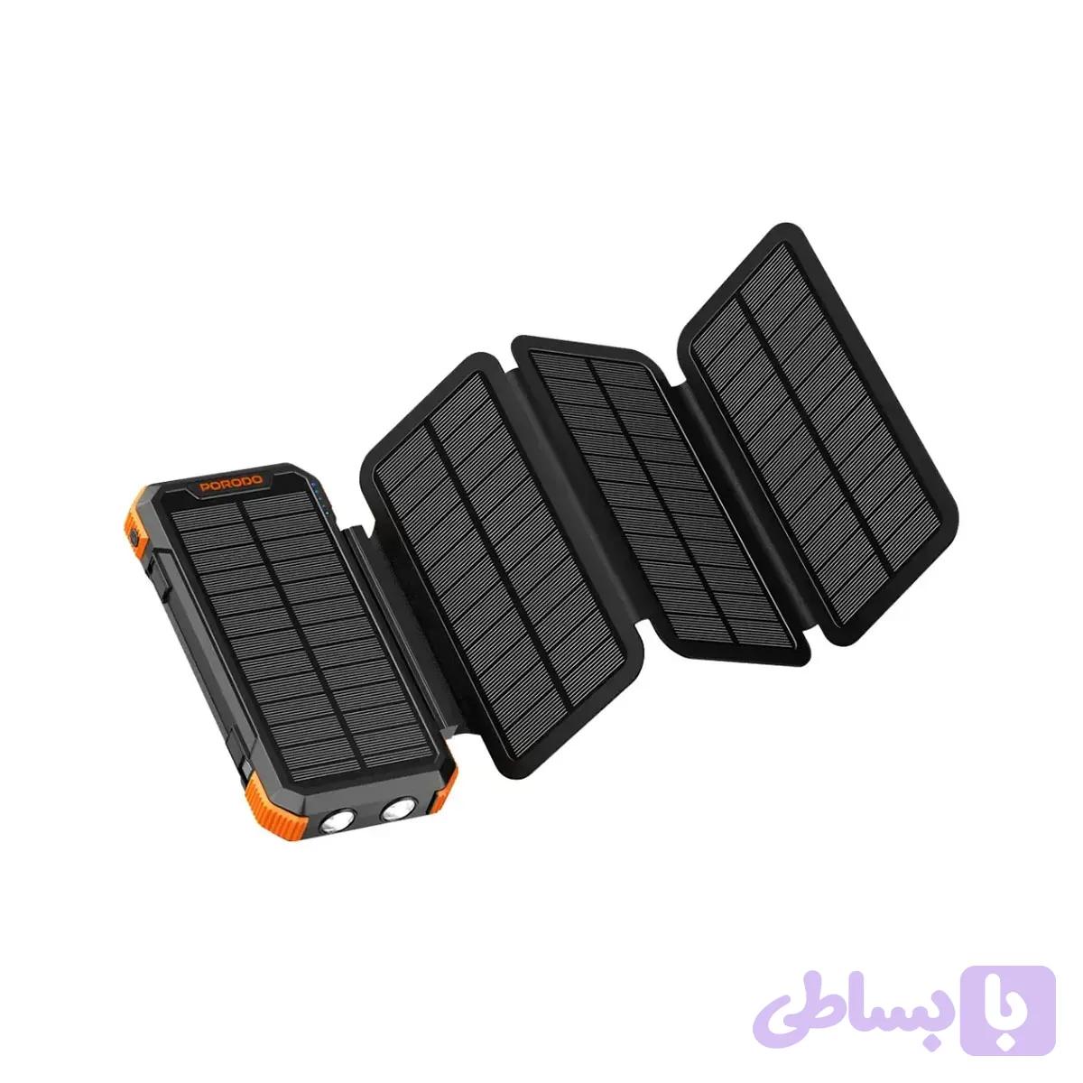 پاور بانک پرودو Power Bank 20000mAh 4 Panel Solar