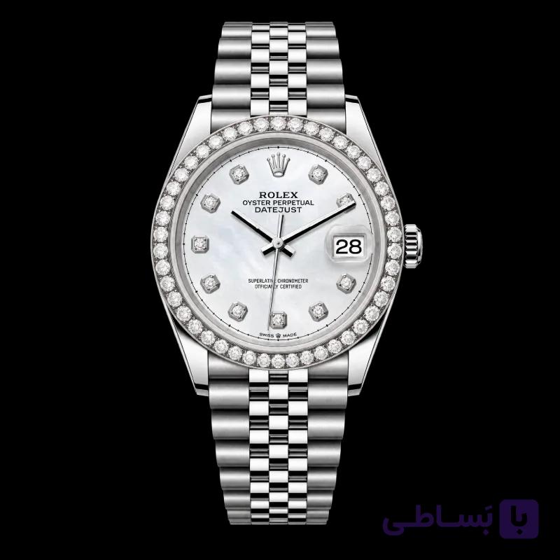 رولکس Datejust 36 مرواریدی سفید نگین‌دار | رفرنس M126284RBR-0011 — تصویر 1