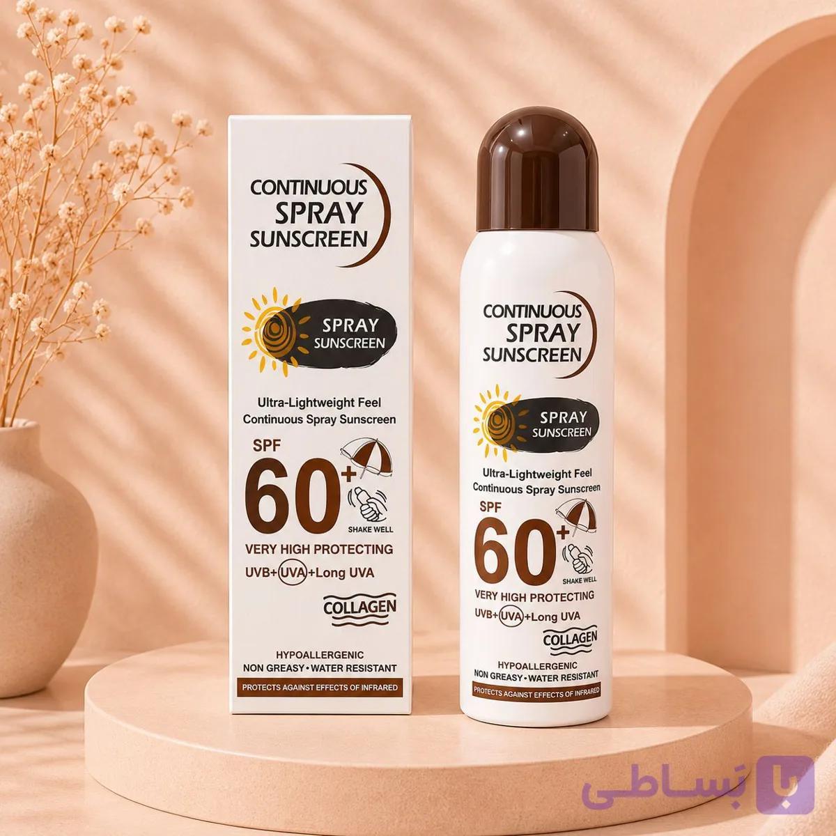 اسپری ضد آفتاب SPF60+ مدل Continuous Spray Sunscreen