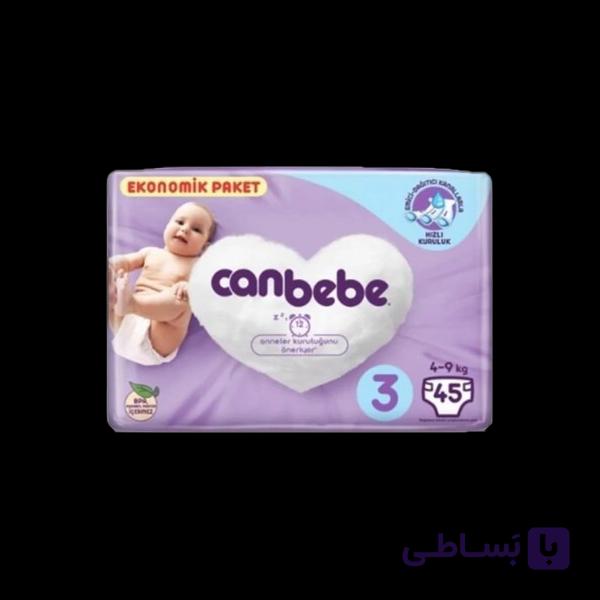 پوشک جان به به مدل jumbo paket سایز 3 بسته 45 عددی