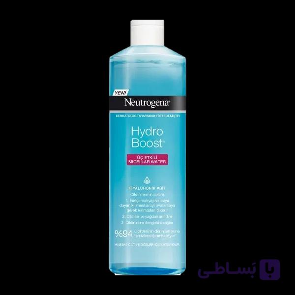محلول پاک کننده آرایش صورت نوتروژینا مدل Hydro Boost حجم 400 میلی لیتر