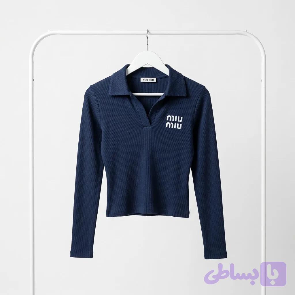 بلوز یقه دار فانریپ Miu Miu💙
