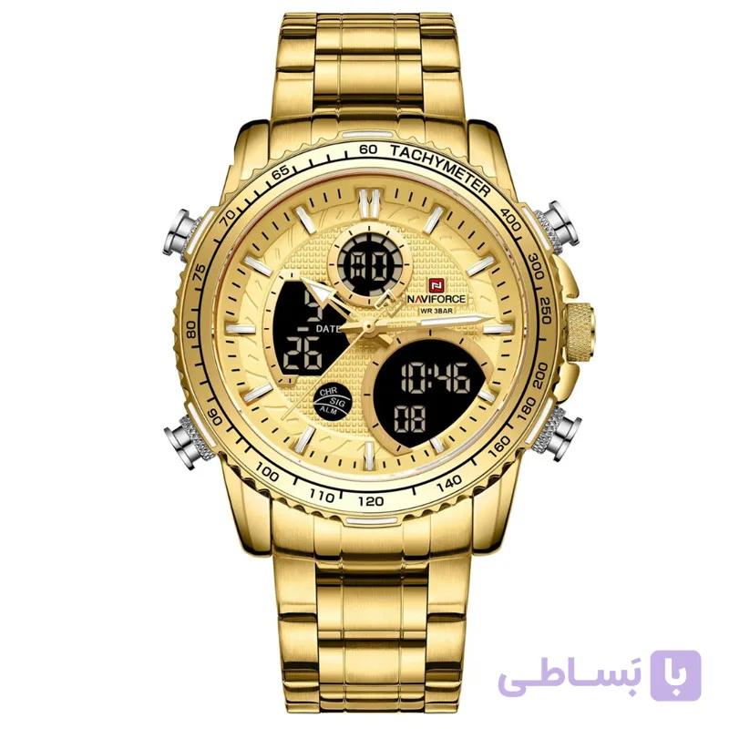 ساعت مچی عقربه‌ای کوارتز مردانه نیوی فورس مدل NF9208 G GN