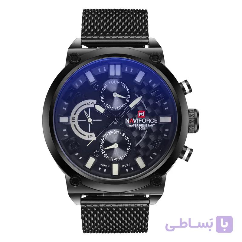 ساعت مچی عقربه‌ای کوارتز مردانه نیوی فورس مدل NF9068M-BBW