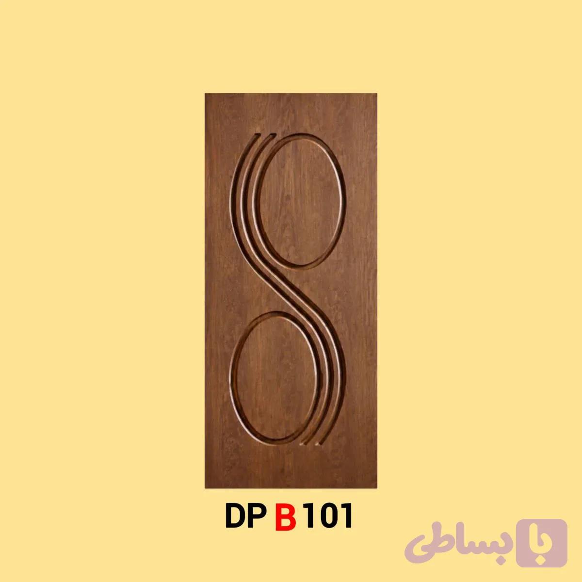 پانل دکوراتیو بدون شیشه لمینیت قهوه ای مدل B101