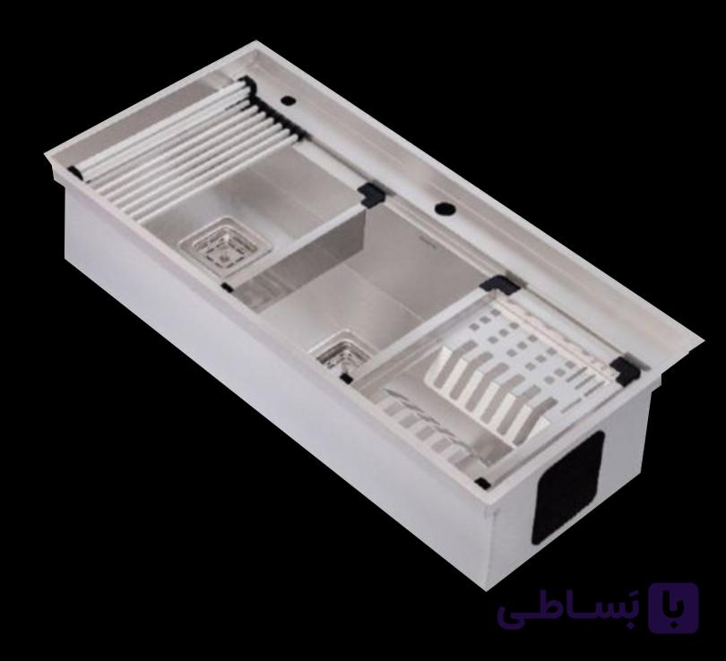 سینک باکسی توکار مریس مدل MCS104 | ابعاد 100×50 سانتی‌متر