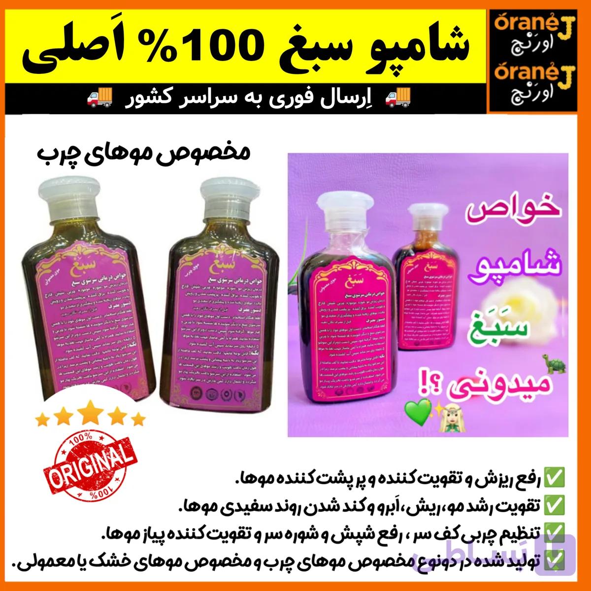 شامپو ضد ریزش سبغ،شامپو گیاهی و رفع ریزش سبغ،مناسب موهای خشک و معمولی، اَصل (ارسال فوری).