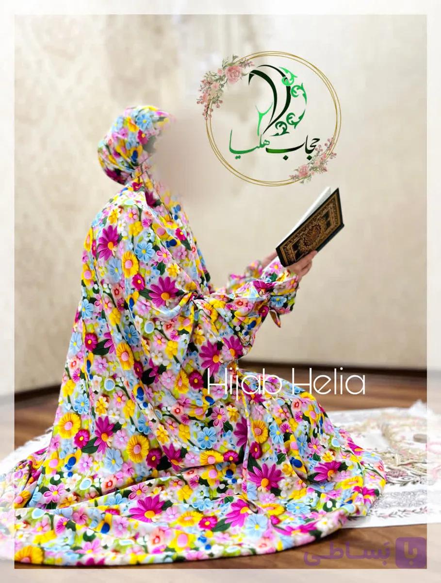 چادر نماز کدری مدل گلریز
