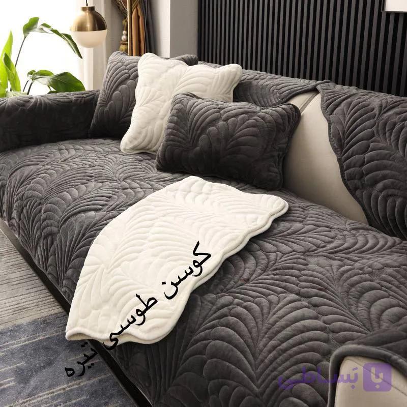 کاور مبل ۱۶ تکه/  جنس مخمل ترمزدار / مناسب مبل ۷ و ۸ نفره سلطنتی و کلاسیک/  ست کامل همراه با کوسن  /   شامل  ۹۰*۲۴۰    ۲ عدد/  ۷۰*۹۰  ۲ عدد  /۷۰*۷۰‌‌  ۶ عدد /کوسن ۴۵*۴۵  ۶عدد