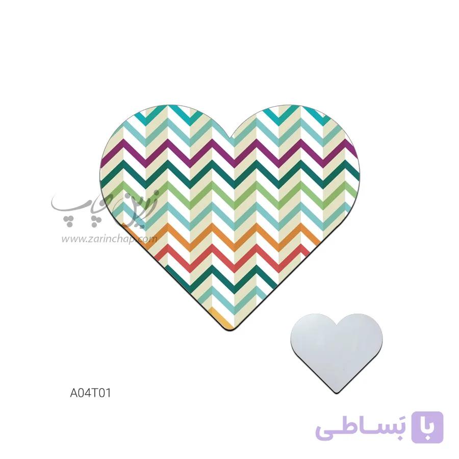 آینه جیبی قلبی طرح A04T01