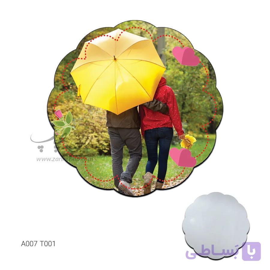 آینه جیبی طرح ولنتاین مدل A007T001 — تصویر 1