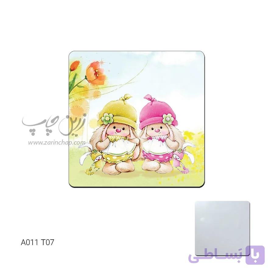 آینه جیبی طرح A011T07 — تصویر 1