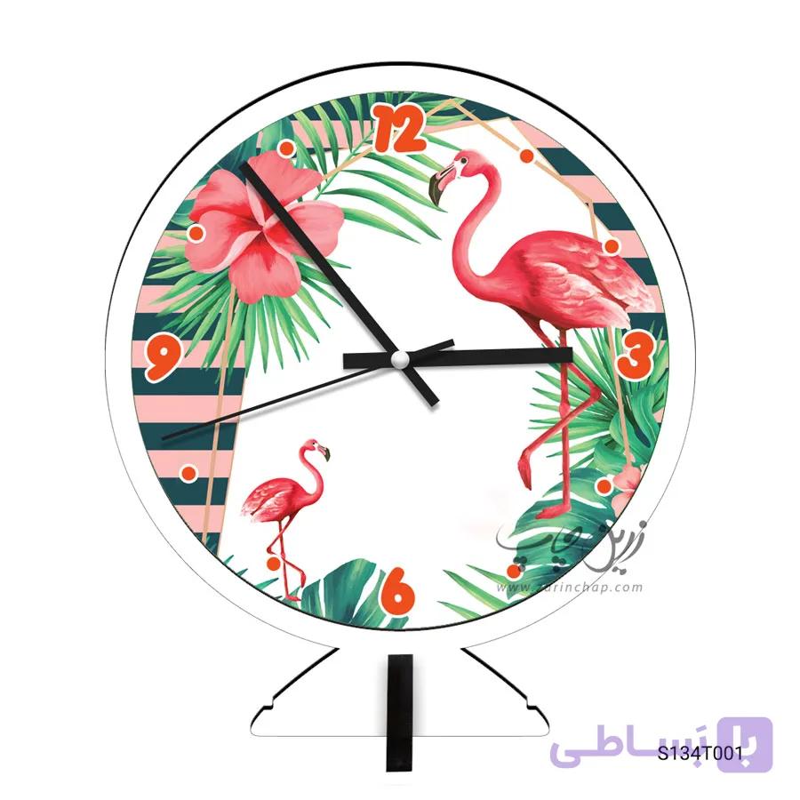 ساعت رومیزی طرح فلامینگو مدل S134T001 — تصویر 1