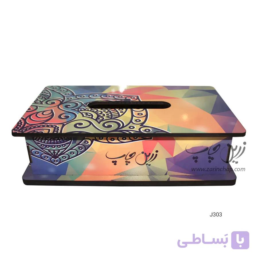 چاپ بر روی جعبه دستمال کاغذی مدل J303 — تصویر 1