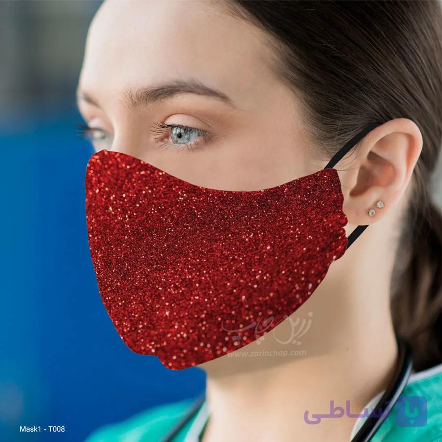 ماسک 3 لایه با قابلیت تعویض فیلتر طرح رنگی رنگی مدل T045 — تصویر 1
