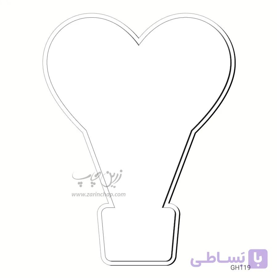 چاپ بر روی قاب عکس MDF طرح بالون GH119 — تصویر 1