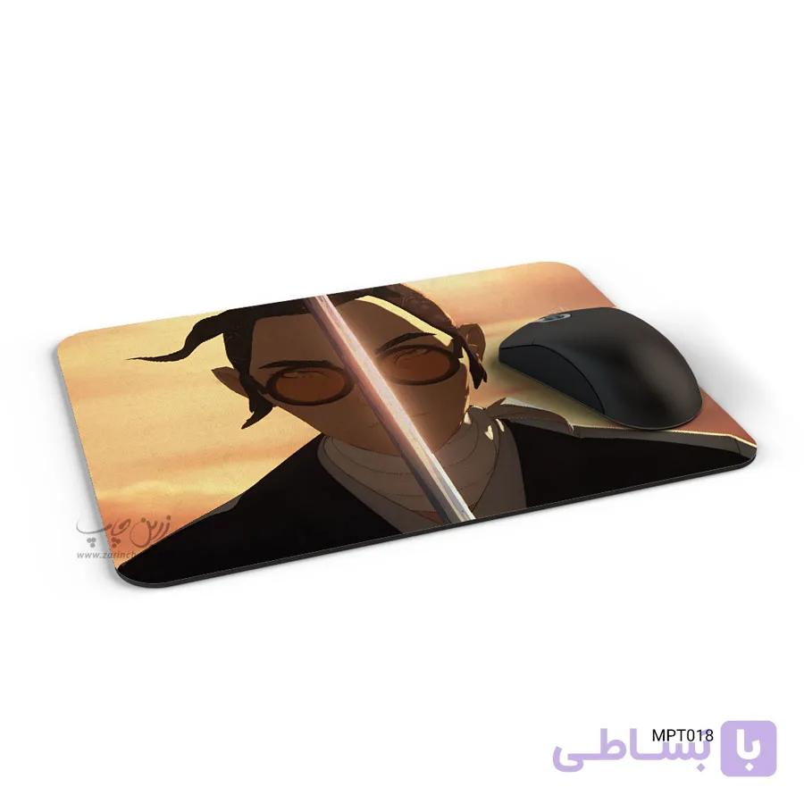 موس پد سامورایی چشم آبی طرح MPT018 — تصویر 1