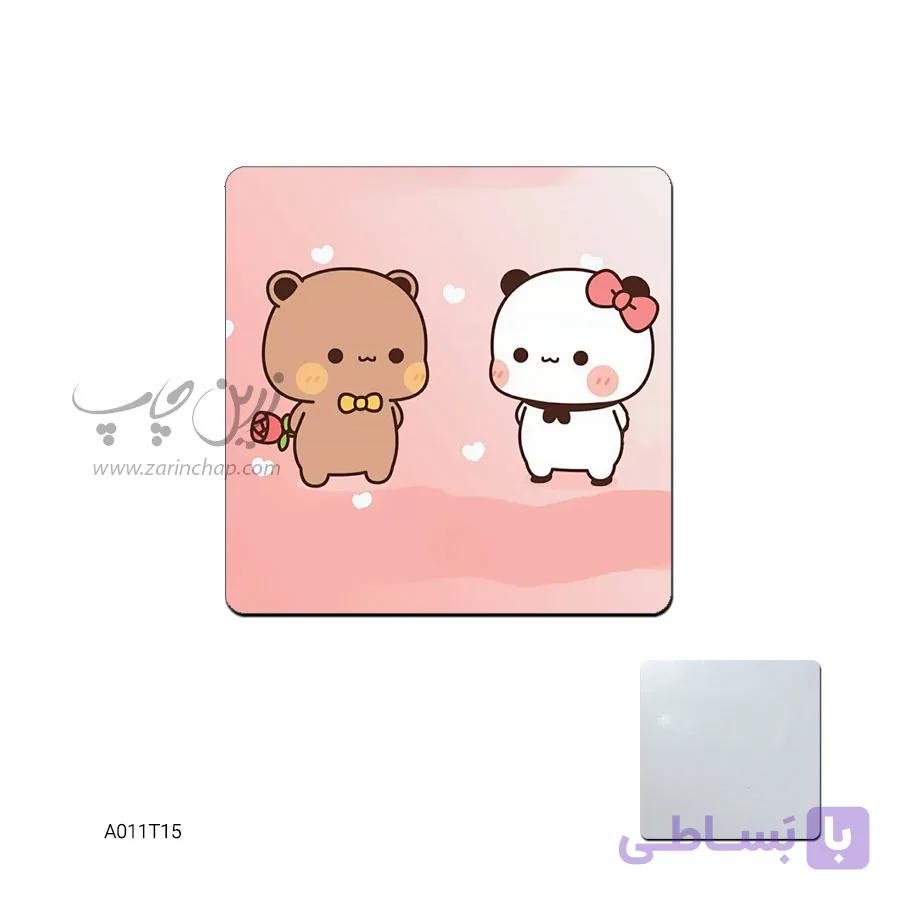 آینه جیبی طرح A011T15 — تصویر 1