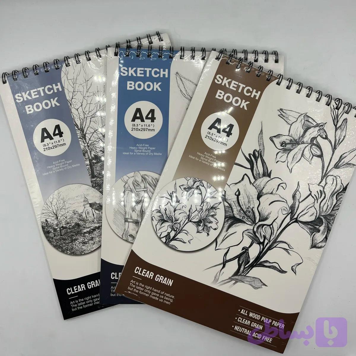 دفترsketchbookمدل A4