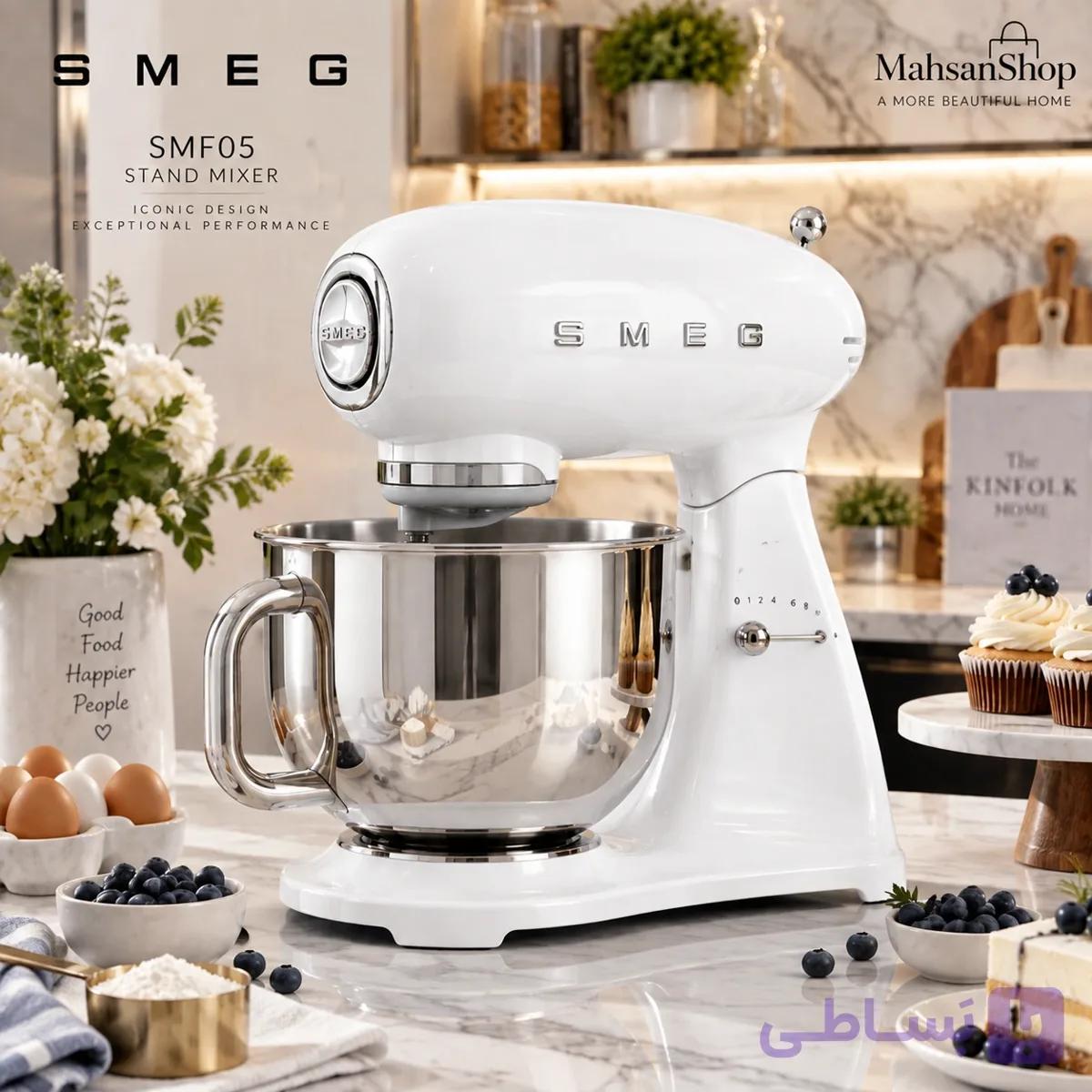 همزن کاسه‌دار اسمگ smeg مدل SMF05 — تصویر 1