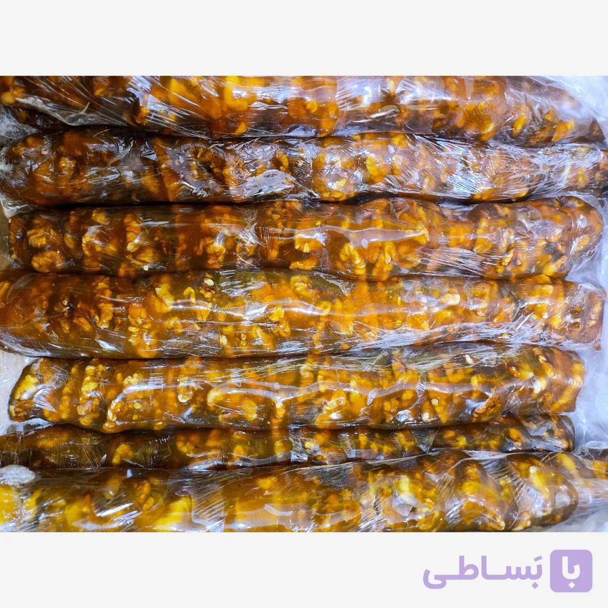 سوجوق گردویی با طعم شیره انگور و انجیر|نیم کیلویی