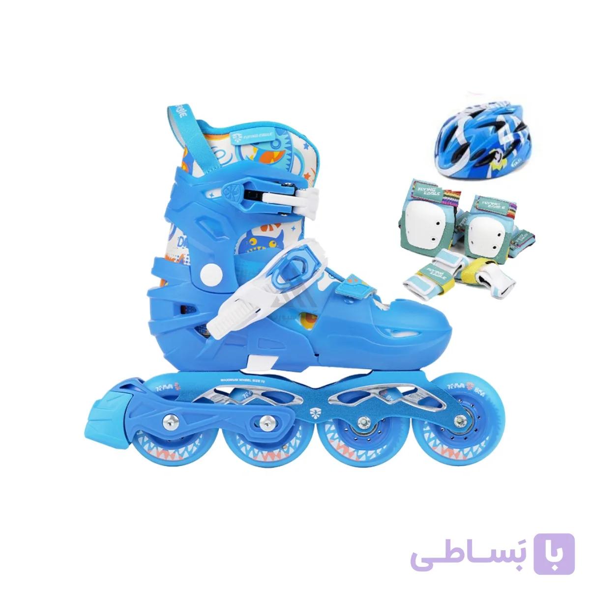 اسکیت فلایینگ ایگل مدل S6 Pro آبی فول پک — تصویر 1