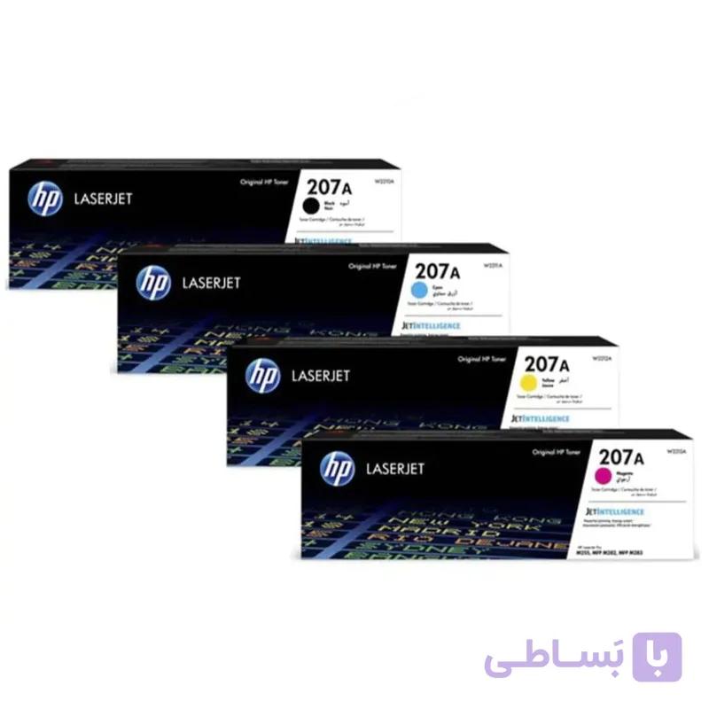 کارتریج تونر پرینتر اچ پی مدل 207A مجموعه 4 عددی