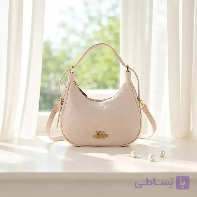 کیف زنانه چرم مصنوعی رسمی و مهمانی با بند بلند