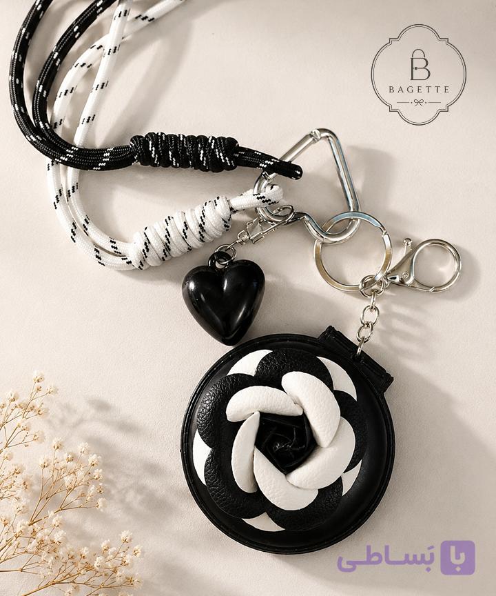 چارم کیف آینه‌ای چرم طرح شانل