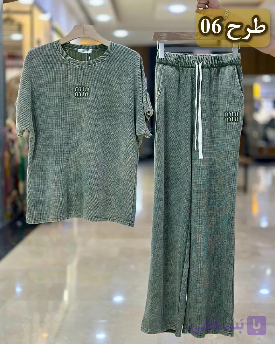 ست تیشرت شلوار مستر miu miu کد 1323 — تصویر 1