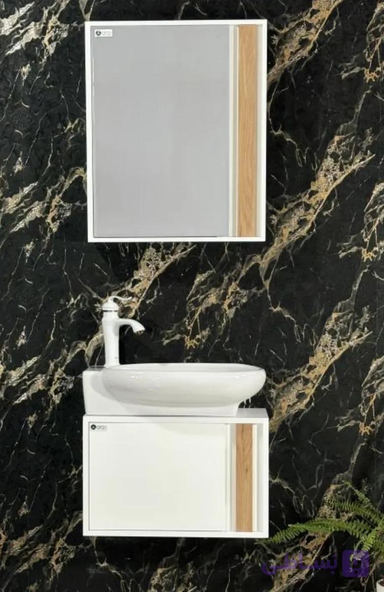 روشویی کابینتی وآینه باکس مدل توسکاکدTs-55-02